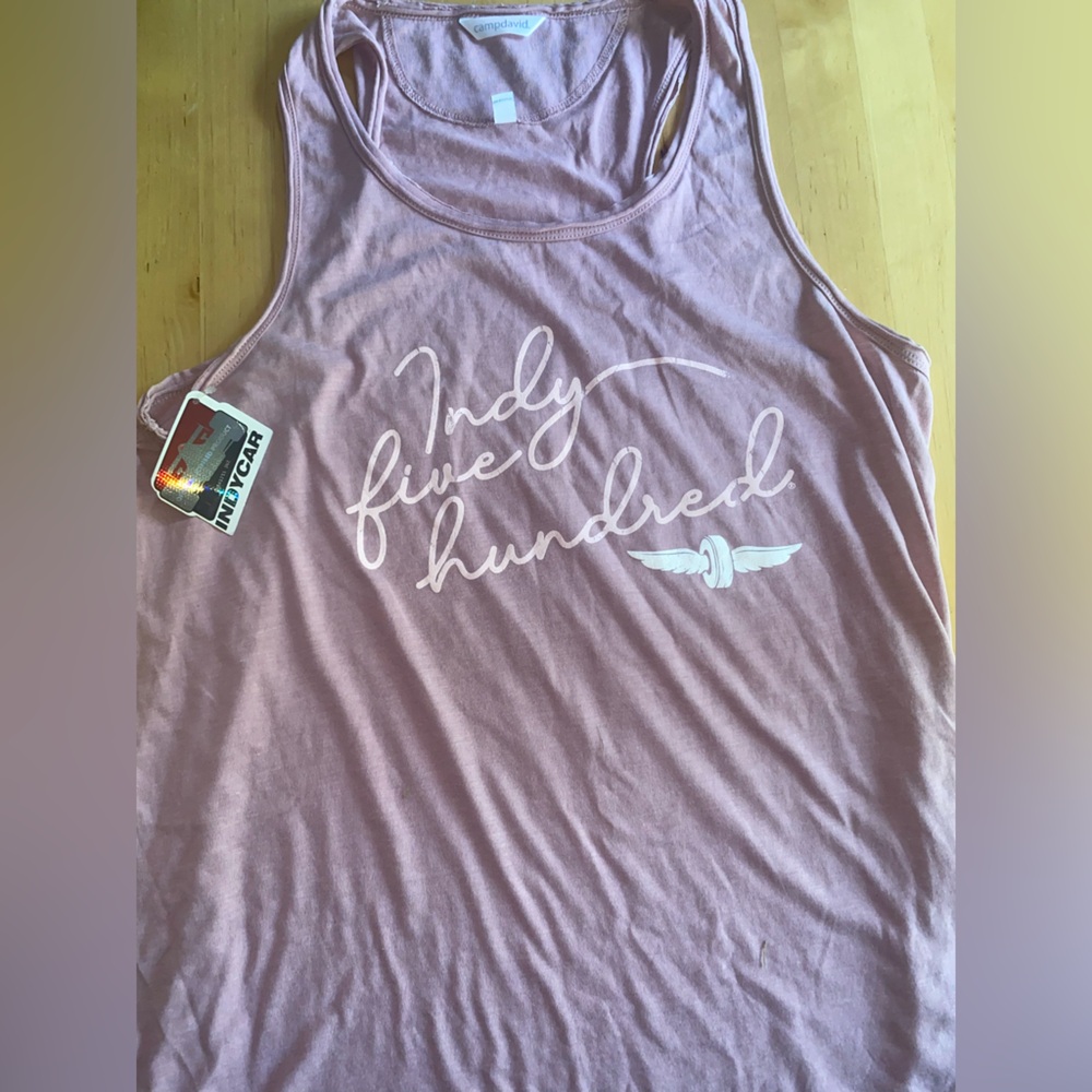 Indycar Camp David Indy 500 Pink Tank Top
